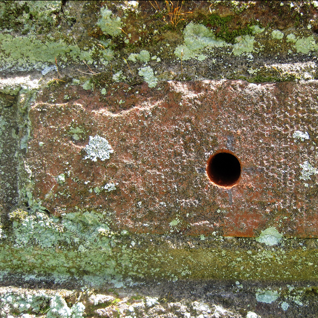 brick drill holes