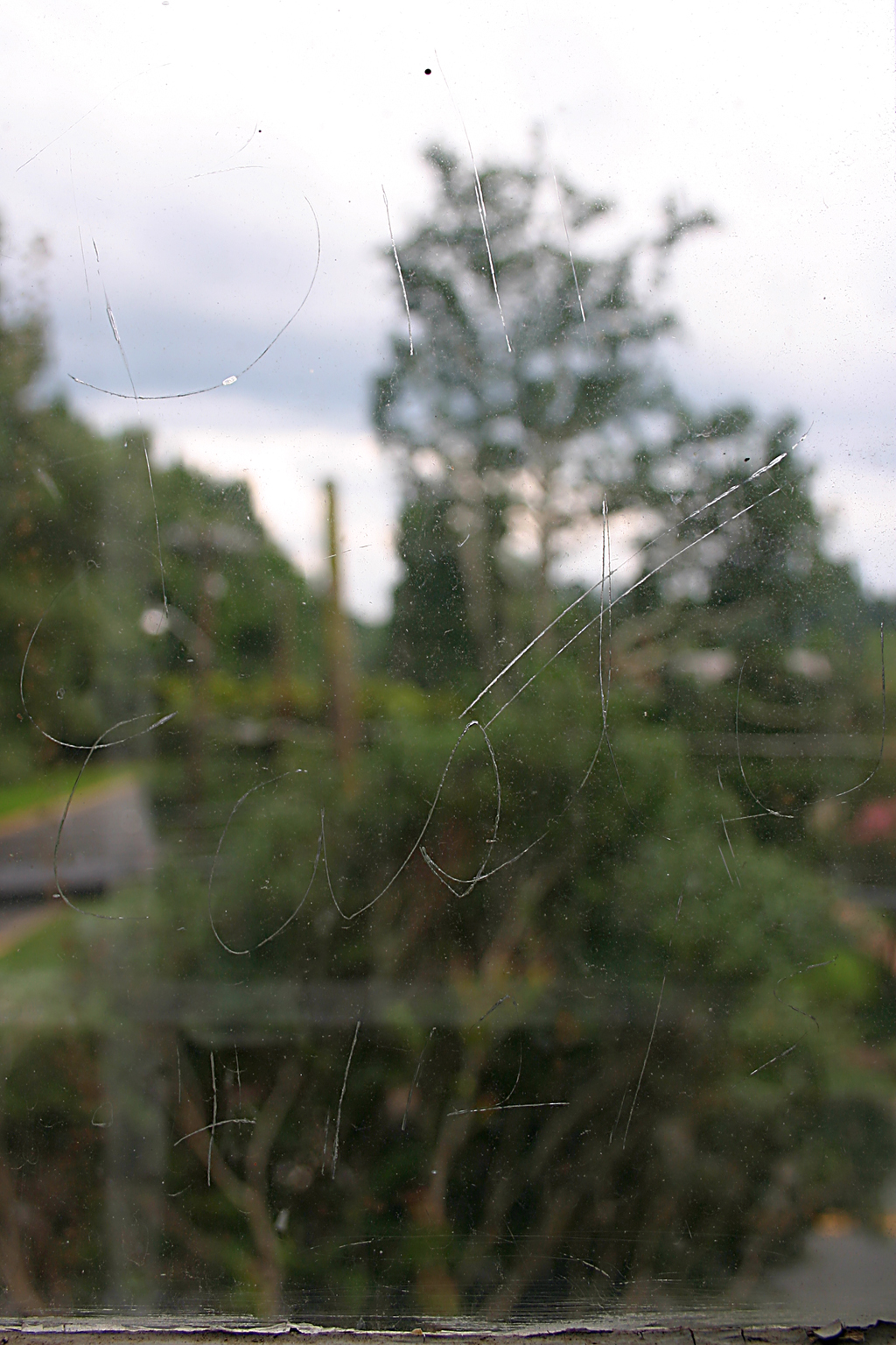 name carved in glass